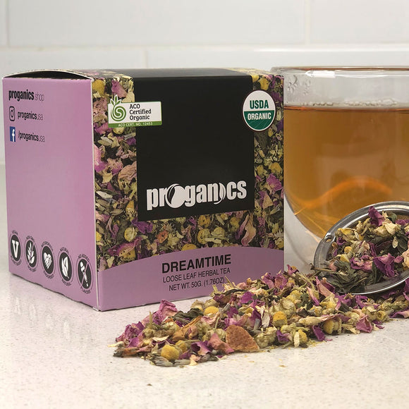 Proganics USA Organic Loose Leaf Herbal Tea Dreamtime