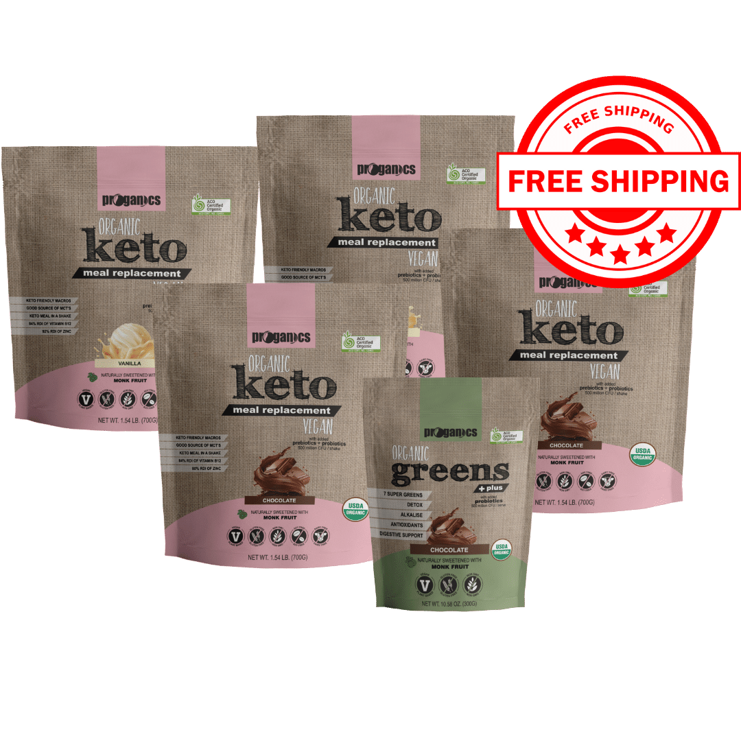 Organic Keto Meal Replacement 'Two Shakes a Day' Bundle