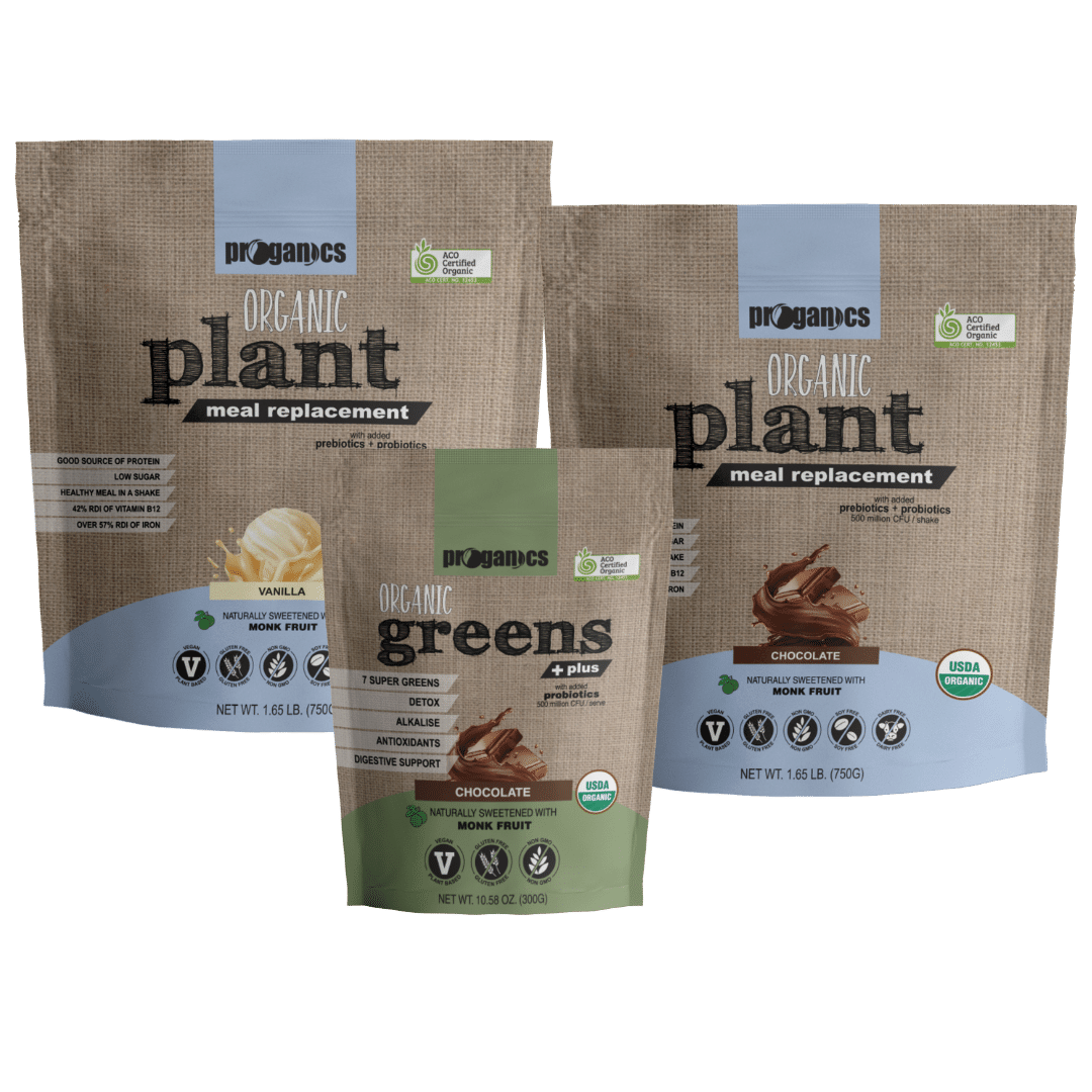 Organic Plant Meal Replacement 'One Shake a Day' Bundle – Proganics USA