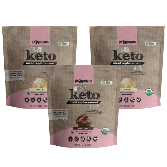 Organic Keto Meal Replacement 3 Bag Bundle