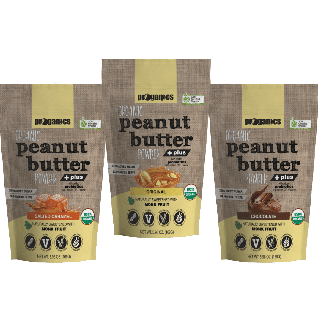 Organic Powdered Peanut Butter Plus 3 Bag Bundle